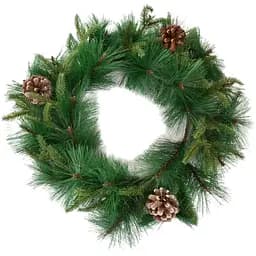 Вінок Novogod'ko Хлопавка 35 см зелений (904476)