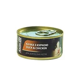 Консервы AnimAll для кошек, утка и курица, 80 г