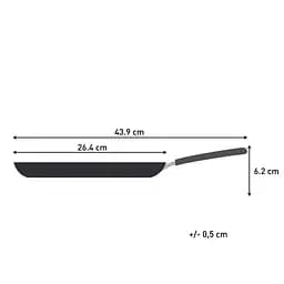 Сковорода млинцева Tefal Halo Eucalyptus 25 см сіра (G0163802) - мініатюра 4