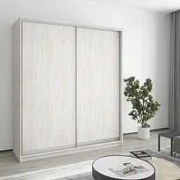 Шафа-купе дводверна MebelStar Уні AL 2ДСП 180x60x210 см Аляска сірий (MBS-2601)