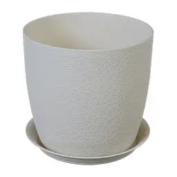 Кашпо Idea Home з підставкою 16 см (3096-IH-білий)