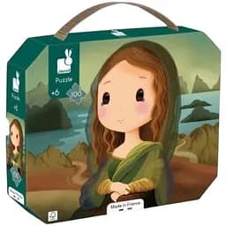 Дитячий пазл Janod за мотивами Леонардо да Вінчі 100 елементів (J02579)