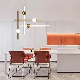 Led світильник Tube&Ball із латунною кулькою у двох формах Line.F Сторона Горизонтальна - мініатюра 3
