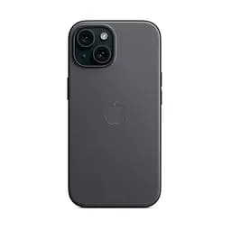 Чехол для Apple iPhone 15 Plus, FineWoven Case with MagSafe, черный, защитная накладка из материала FineWoven, противоударный, для iPhone, защита всего корпуса, поддержка беспроводной зарядки и MagSafe, (ARM71977) - мініатюра 7