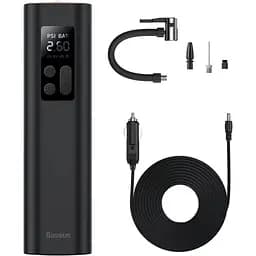 Автомобільний насос Baseus Super Mini Inflator Pump black (CRCQ000001)