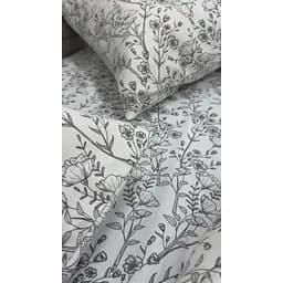 Простирадло на резинці Ecotton фланель White/ Black 90х200 см (25574) - мініатюра 2