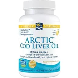 Жирные кислоты Nordic Naturals Arctic Cod Liver Oil, 90 капсул