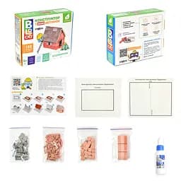 Строительный набор для творчества из мини-кирпичиков BLOCKY Домик, Strateg