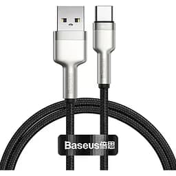 Кабель Baseus Cafule Series Metal Data Cable USB to Type-C 66W 1 м Черный