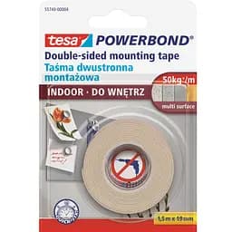 Лента монтажная Tesa сверхпрочная 50 кг/м 1.5 м х 19 мм