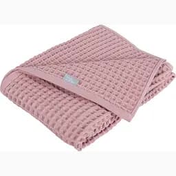 Плед Ceba Baby Waffle Line Silver Pink 90х90 см рожевий (8971280)