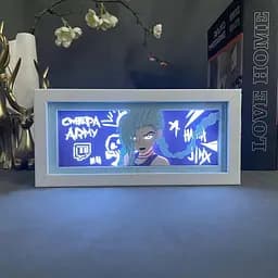 Світильник нічник 3D Ліга Легенд Джинкс League of Legends Jinx 20 см NL3D LOL J