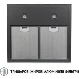 Витяжка купольна Perfelli K 5202 SG 700 LED - мініатюра 4