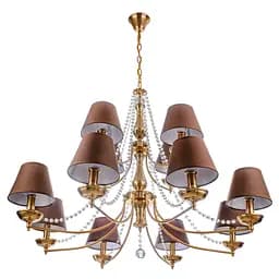 Люстра подвесная Brille с абажуром классическая E14 (BCL-730S/12)