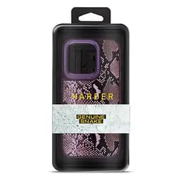 Кожаный чехол для Apple iPhone 14 Pro, Harder Genuine Snake, фиолетовый, термополиуретан ТПУ + экокожа с имитацией змеиной кожи, панель, защита корпуса, противоударный, микрофибра, рамка вокруг камеры, защита всего корпуса, (ARM76788) - мініатюра 3