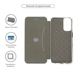 Чехол-книжка для Samsung Galaxy M23 5G (M236), G-Case, черный, кожаный чехол-книжка из экокожи (PU) и TPU, с магнитом, с подставкой и вместительным кардхолдером, противоударный, защита всего корпуса, ArmorStandart (ARM61912) - мініатюра 3