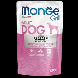 Вологий корм Monge Dog Grill зі свининою, 100 г (70013147) - мініатюра 2
