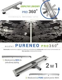 Душовий канал Rea Pure Neo Pro 100 см REA-G0989 - мініатюра 8