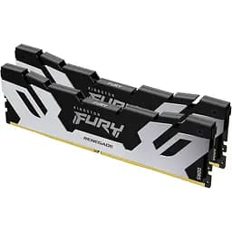 Модуль пам'яті Kingston DDR5 48GB (2x24) Fury 8000Mhz Renegade Silver (KF580C38RSK2-48)