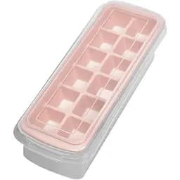 Форма для льоду Stenson R92489 з контейнером рожева (35518)