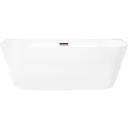 Ванна акрилова окремостояча Corsan Mono 160x75 пристінна E-029L Білий