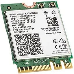 Мережева карта Intel Wi-Fi 6 AX200 NGW модуль дводіапазонний адаптер Bluetooth для ПД / Ноутбука (19126)