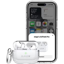 Чохол Elago Clear Hang Case Transparent для AirPods Pro 2nd Gen білий (EAPP2CL-HANG-CL) - мініатюра 4
