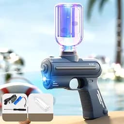 Водяний акумуляторний пістолет Water Gun 9007B (200ml) with lithium battery Blue - мініатюра 4