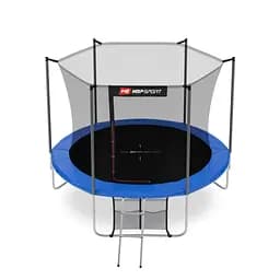 Батут Hop-Sport 10ft (305см) синій з внутрішньою сіткою - мініатюра 4