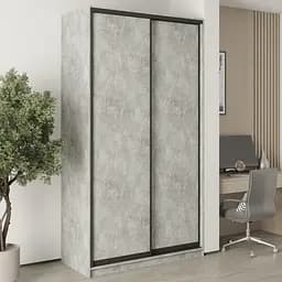 Шафа-купе дводверна MebelStar Стандарт BG 2ДСП 130x45x240 см Бетон (MBS-9970)