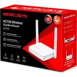 Маршрутизатор бездротовий - роутер Mercusys MR20 AC750 - мініатюра 3