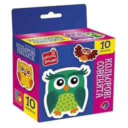 Детский набор магнитов "Цветные совята" Vladi Toys VT3106-38, 10 магнитов