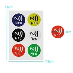 NFC мітки NTAG 213 наклейки 6 штук - мініатюра 2