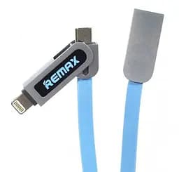Кабель 2 в 1 Micro USB+Lightning Remax Armor RC -067t