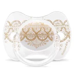 Пустушка силіконова Suavinex Couture, 18+ міс., світло-сірий (304227)