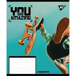 Зошит учнівський "You are amazing" Yes 767936 18 аркушів Різнокольоровий