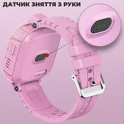 Дитячій смарт годинник-телефон JETIX DF45 Anti Lost Edition вологозахищені для дитини (Pink) - мініатюра 5