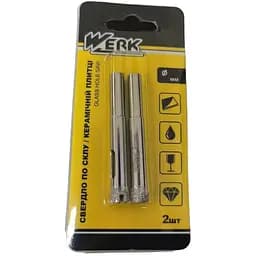 Сверло по стеклу и керамике Werk 12 мм 2 шт. (99012)