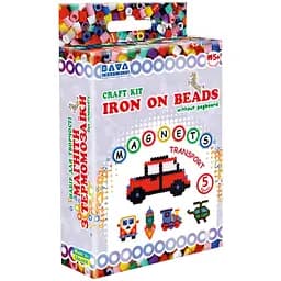 Набор для творчества Умняшка магниты из термомозаики Транспорт (ТМ-019)