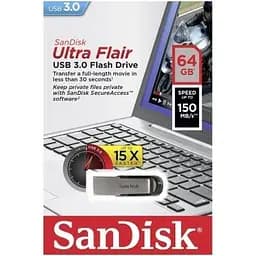 USB флеш накопичувач SanDisk 64GB Flair USB 3.0 (SDCZ73-064G-G46) - мініатюра 5