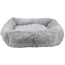 Лежак для тварин Пухнастики Agility Квадрат S 65х60х20 см сірий