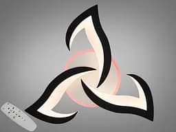 Потолочная светодиодная люстра с пультом, димером, 45W, черная