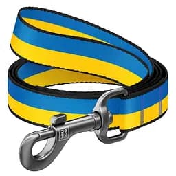 Повідець Waudog Nylon малюнок Colors of freedom розмір S Ш 15 мм Д 122 cм