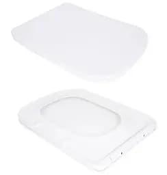 Унітаз підлоговий Qtap Tern Ultra Quiet з сидінням Slim Duroplast/ Soft-close/ Quick Release QT17226003AW - мініатюра 7