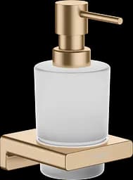 Дозатор підвісний Hansgrohe AddStoris для рідкого мила Brushed Bronze/скло 41745140, Бронза