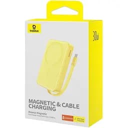 Павербанк Baseus Magnetic Mini Yellow 10 000 mAh / 30 Вт (P1002210BY23-00) - мініатюра 8