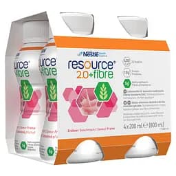 Набір ентеральне харчування Nestle Health Science Resource 2.0+Fibre зі смаком полуниці 2.4 л (3 уп. х 4 шт. х 200 мл) - мініатюра 2