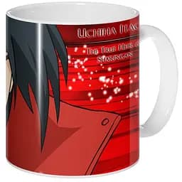 Кухоль GeekLand Наруто Naruto Учіха на червоному NA.02.036 330 мл червоний