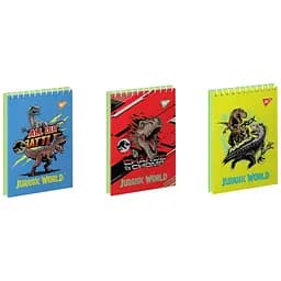 Зошит для записів Yes Jurassic World А7 спіраль 80 аркушів 1 шт. в асортименті (151949)