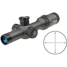 Приціл оптичний Sig Optics TANGO4 1-4x24mm, 30mm, FFP, MRAD ILLUM RETICLE, 0.2 MRAD ADJ, GRAPHITE